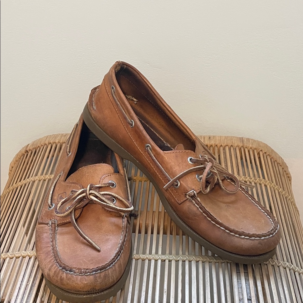 Sperry Brown Leather Boat Shoes men’s size 13